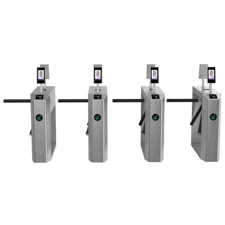 Stainless Steel Tripod Mechanism Gate with Biometric Attendance Sensing Integration3