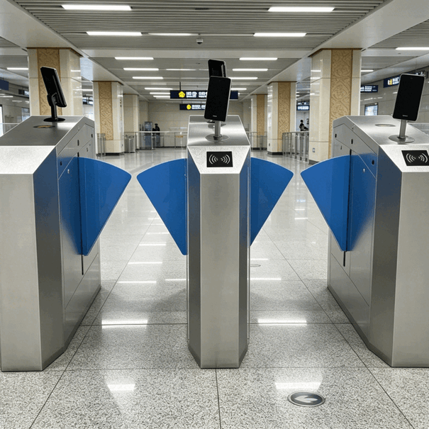 Optical Flap Barrier Gate with Face Recognition - Smart Access Control System for Schools, Corporate Offices, and Transit Hubs4