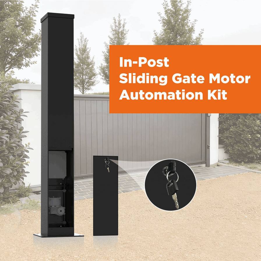 300kg Industrial In-Post Automatic Sliding Gate Motor Kit – Heavy-Duty Electric Gate Opener System for Warehouses and Factories Perimeter Access Control5