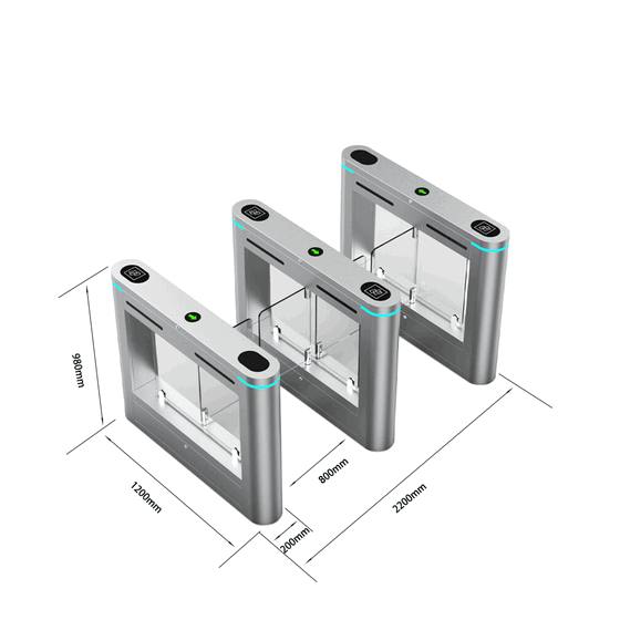 Multi-Factor High-Speed Pedestrian Turnstiles for Secure Corporate Passageways2