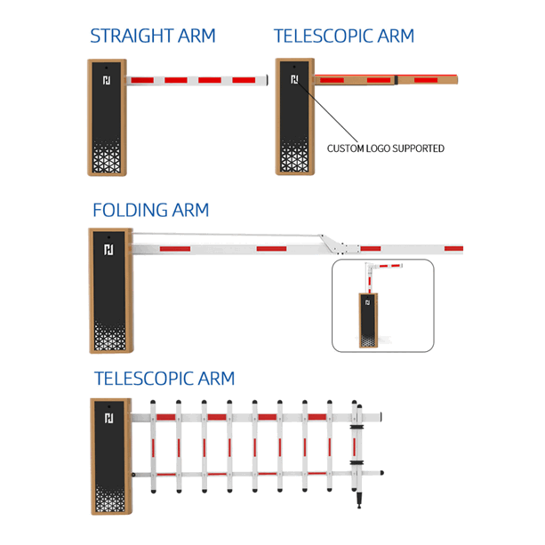 Multipurpose Straight Folding Fence Arm Barrier with Integrated LED Guidance2