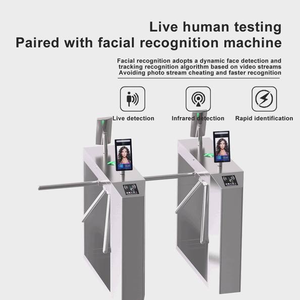 Office Building Tripod Turnstile for Gated Community Security Management2