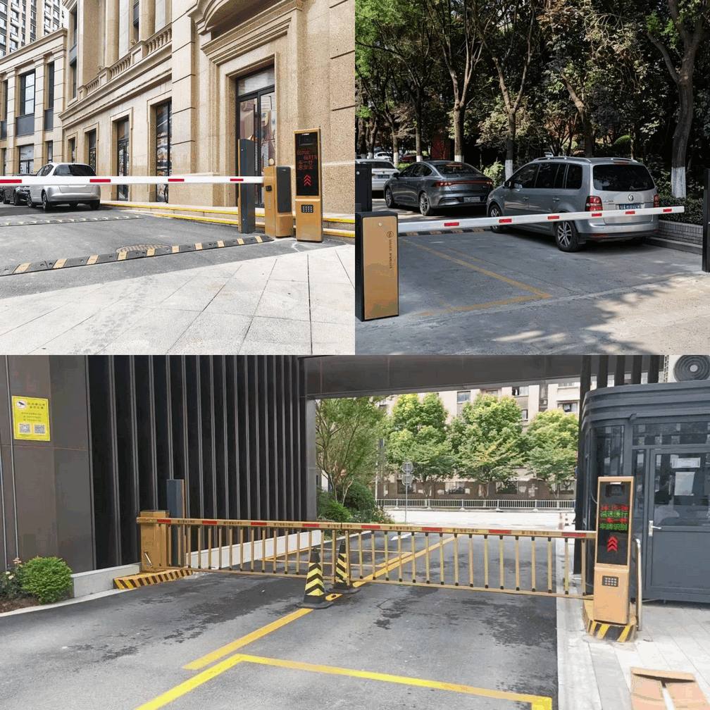 Automated Parking Kiosk Integration Advertising Barrier Gate for Public Structures3