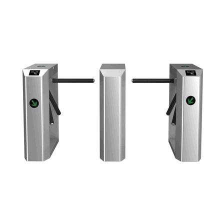 Stainless Steel Tripod Mechanism Gate with Biometric Attendance Sensing Integration5