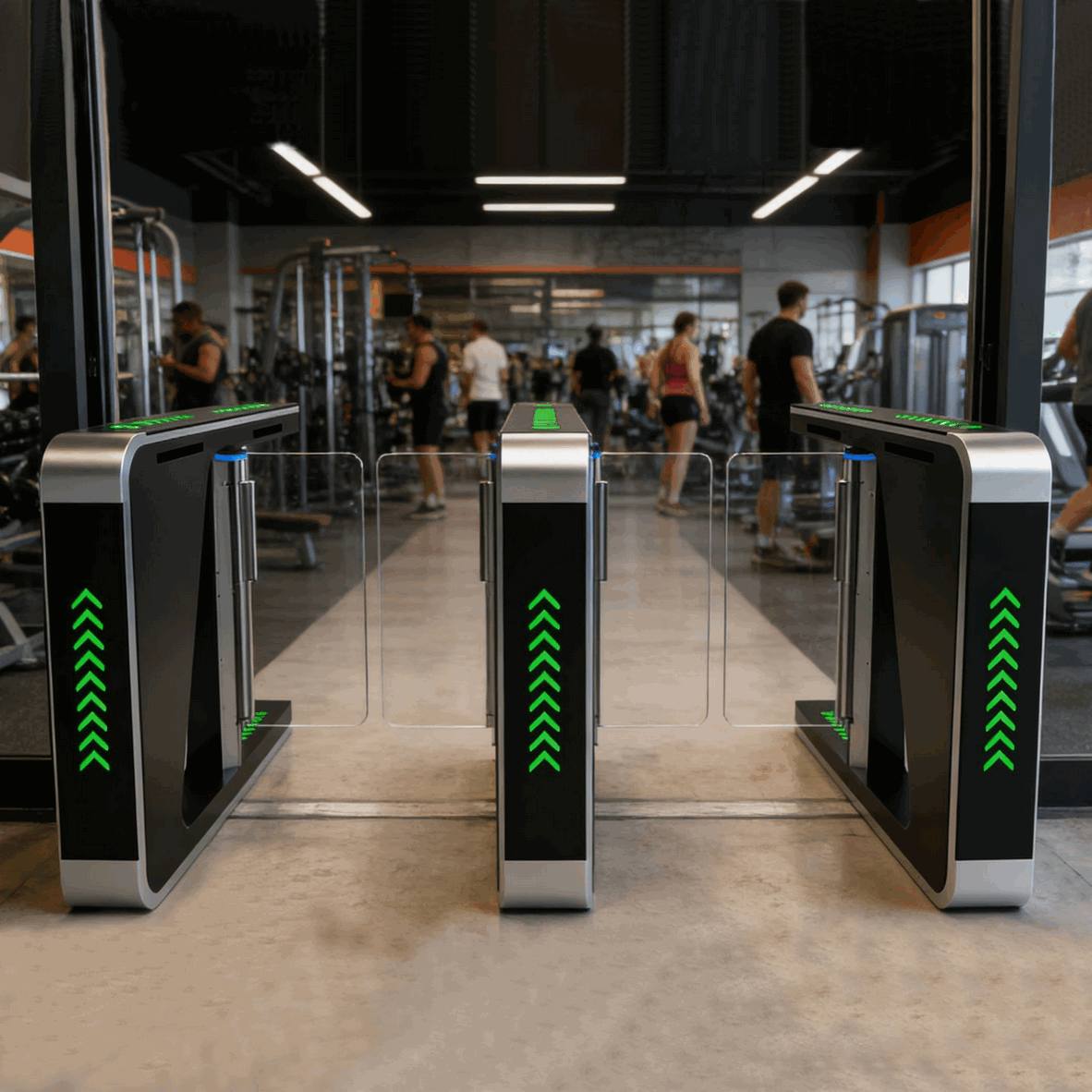 IP55 Weatherproof Optical Swing Turnstile Gate - Advanced Face Recognition Camera and RFID Access Control System4
