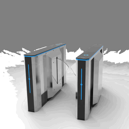 304 Stainless Steel Flap Barrier Gate with RFID & Fingerprint for Corporate Offices5